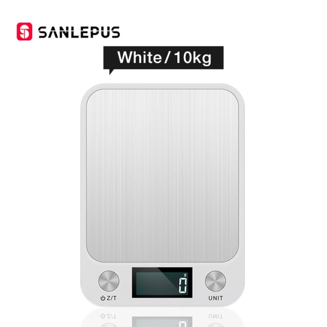 Küchenwaage 10 kg/22 lbs Digitale Lebensmittelwaage mit einer Genauigkeit von 0,05 Unzen/1 Gramm, Edelstahldesign zum Kochen und Backen