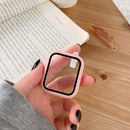 Funda protectora de pantalla para Apple Watch Series 7 6 SE 5 4 3 44mm 40mm 45mm iwatch 42mm 38mm vidrio + cubierta Apple Watch Accesorios