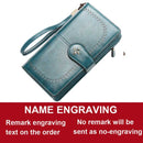 2022 Large Women Wallets Name Engraving Hollow Out Long Wallet Fashion Top Quality PU Leather Card Holder Wallet For Women