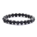 Nature Beaded Bracelet Men 8mm Natural Stone Lava Rock Tiger Eye Black Onyx Matte Healing Beads Stretch Charm Yoga Women Jewelry