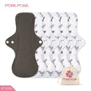 Almohadillas menstruales Mora Mona transpirables para mujer, delineador de bragas femeninas, servilleta sanitaria, paño lavable reutilizable, 1/5 Uds.