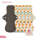 Almohadillas menstruales Mora Mona transpirables para mujer, delineador de bragas femeninas, servilleta sanitaria, paño lavable reutilizable, 1/5 Uds.