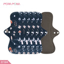 Almohadillas menstruales Mora Mona transpirables para mujer, delineador de bragas femeninas, servilleta sanitaria, paño lavable reutilizable, 1/5 Uds.