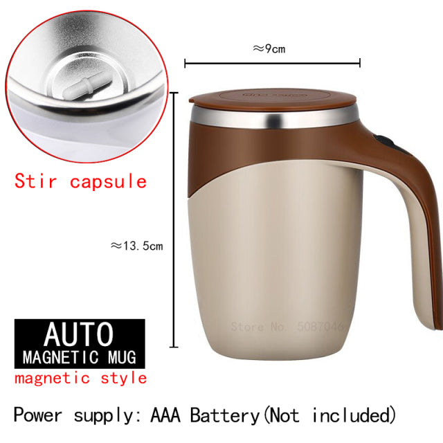 Neuer automatischer selbstrührender magnetischer Becher Kreativer Edelstahl-Kaffee-Milch-Mischbecher-Mixer Lazy Smart Mixer Thermal Cup