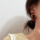 2021 New Korea Clear Acrylic Geometric C-shaped Hoop Earrings For Women Girls Trends Hanging Earrings Party Travel Jewelry Gifts