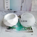 Moldes redondos para portavelas de arcilla y cemento, maceta de hormigón, maceta de silicona, molde para recipiente, vela de yeso, molde de resina epoxi