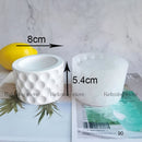 Moldes redondos para portavelas de arcilla y cemento, maceta de hormigón, maceta de silicona, molde para recipiente, vela de yeso, molde de resina epoxi