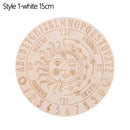 Carven Altar Wooden Divination Pendulum Board Star Sun Moon Laser Cut Slice Wood Base Coasters Wall Sign Decor Hexagonal Pointed