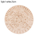 Carven Altar Wooden Divination Pendulum Board Star Sun Moon Laser Cut Slice Wood Base Coasters Wall Sign Decor Hexagonal Pointed