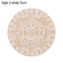 Carven Altar Wooden Divination Pendulum Board Star Sun Moon Laser Cut Slice Wood Base Coasters Wall Sign Decor Hexagonal Pointed