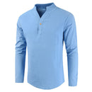 Men Plus Size Shirt Top Ancient Viking Embroidery Lace Up V Neck Long Sleeve Shirt Top For Men&