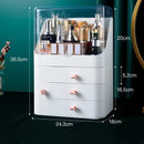 Transparent Cosmetic Storage Box Makeup Drawer Organizer Jewelry Nail Polish Make Up Container Desktop Beauty Storage Case