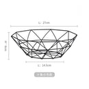 Iron Art  Fruit Basket Nordic Style Home Living Room Fruit Plate Snacks Creative Fruit Bowl Storage Basket Kitchen Organizer