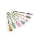 7 unids/set de brocas de diamante para uñas, fresas eléctricas Rotery para pedicura, limas de manicura, rebabas para cutículas, herramientas para uñas, accesorios