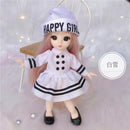 BJD Mini 16cm Doll 13 Movable Joints 1/12 Multi-color Hair Princess Doll and Clothes Can Dress Up Girls DIY Toys Birthday Gifts