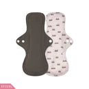 Happy Flute Washable Sanitary Towel Absorbent Reusable Charcoal Bamboo Cloth Menstrual Pad 1 Piece