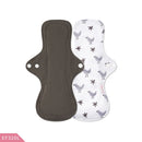 Happy Flute Washable Sanitary Towel Absorbent Reusable Charcoal Bamboo Cloth Menstrual Pad 1 Piece