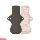 Happy Flute Washable Sanitary Towel Absorbent Reusable Charcoal Bamboo Cloth Menstrual Pad 1 Piece