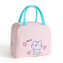 Portable Lunch Bag Lunch Box Thermal Insulated Canvas Tote Pouch Kids School Bento Portable Dinner Container Picnic Food Storage