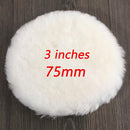 5 Sizes 75-175mm Wool Polishing Disc Car Beauty Waxing Self-Adhesive Disc Imitated Wool Sponge Pad Auto Polisher Sponges Discs