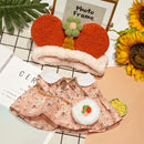 Ropa para pato 30 cm lalafanfan pato accesorios de muñeca de juguete con diadema bolsa suéter sombrero juguetes para niños para niñas