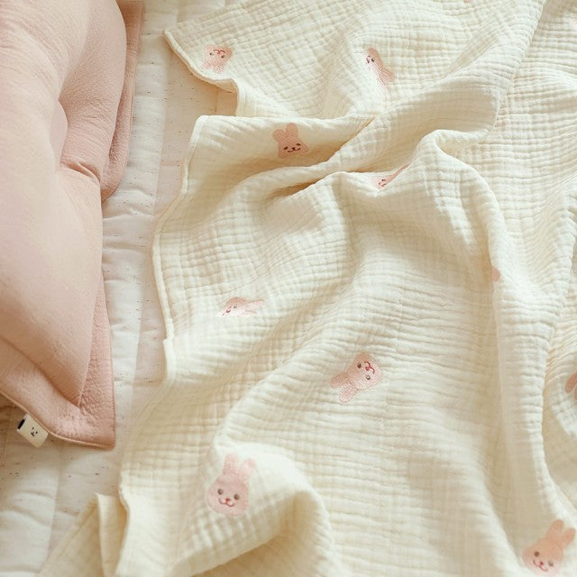 MILANCEL Ins Heiße Neugeborene Babydecke Koreanische Bärenstickerei Kinderschlafdecke Baumwolle Bettwäsche Zubehör