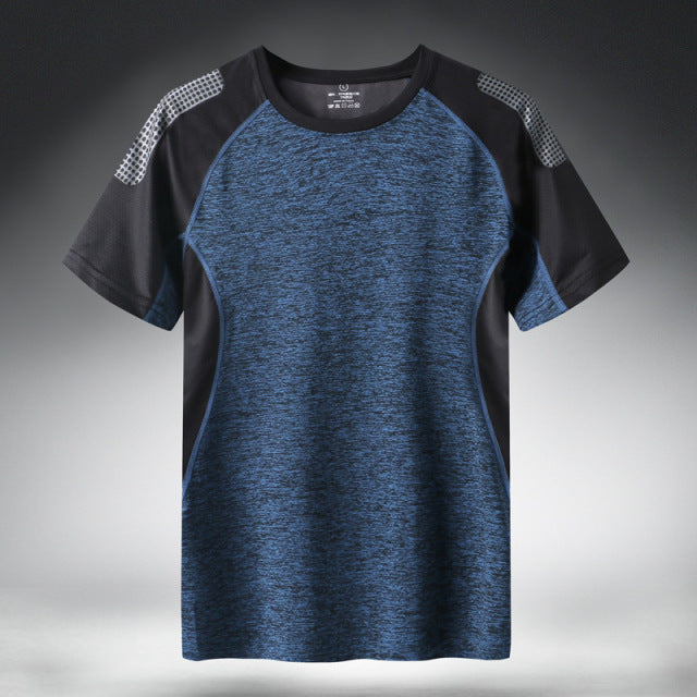 Quick Dry Sport T-Shirt Männer 2022 Kurzarm Sommer Lässige Baumwolle Plus Asiatische Größe M-5XL 6XL 7XL Top Tees GYM T-Shirt Kleidung