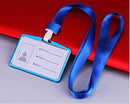 Fashion Card Cover Women Aluminum Alloy Work Name Card Holders Business Work Card ID Badge Lanyard Holder Metal Bags Case