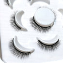 New 5Pairs 25mm 3D Mink Lashes Bulk Faux with Custom Box Wispy Natural Mink Lashes Pack Short Wholesales Natural False Eyelashes