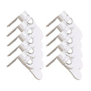 Cerradura de cajón de seguridad para bebés, cerraduras de cajón de gabinete de mano antipellizcos, hebilla de seguridad blanca de plástico para niños, protección para niños