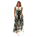 MOVOKAKA Spring Summer Print Long Dress Women Beach Holiday Casual Fashion Elegant Dresses Party Sleeveless V Neck Maxi Dresses