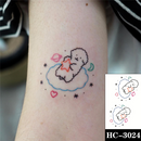 Waterproof Temporary Tattoo Stickere Black Hand Drawn Heart Design Body Art Fake Tattoo Flash Tattoo Wrist Ankle Female