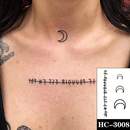 Waterproof Temporary Tattoo Stickere Black Hand Drawn Heart Design Body Art Fake Tattoo Flash Tattoo Wrist Ankle Female