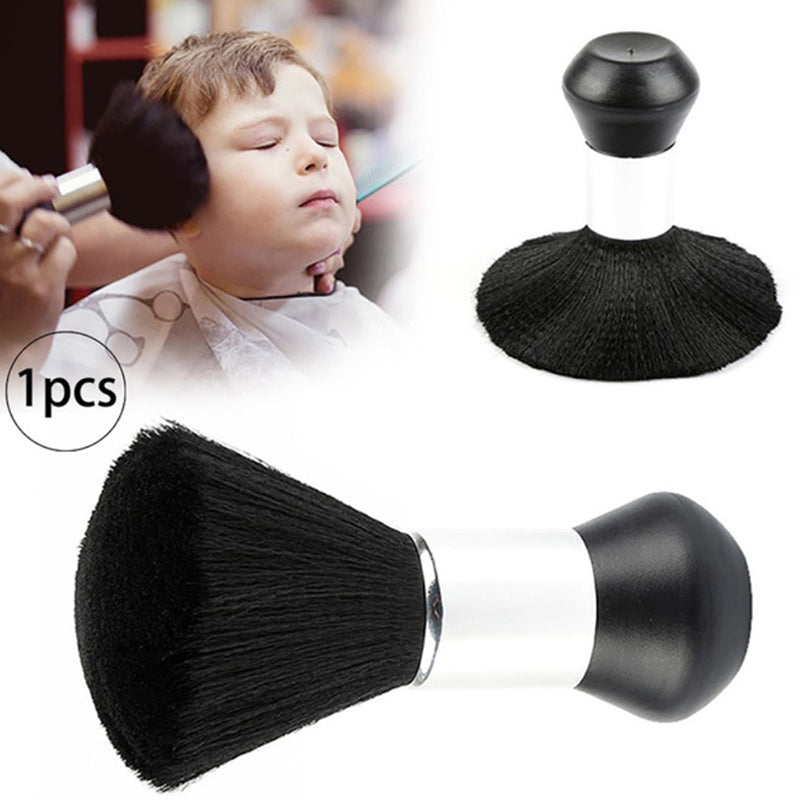 Soft Fibers Black Neck Face Duster Brushes Barber Hair Clean Hairbrush Salon Cutting Hairdressing Styling Makeup Tool