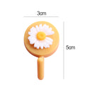 1pc Cute Wall Hooks Key Holder Door Hanging Plastic Self Adhesive Wall Hanger Cartoon Fruits Shape Hook For Kids Room Home Decor