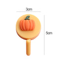 1pc Cute Wall Hooks Key Holder Door Hanging Plastic Self Adhesive Wall Hanger Cartoon Fruits Shape Hook For Kids Room Home Decor