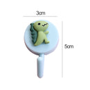 1pc Cute Wall Hooks Key Holder Door Hanging Plastic Self Adhesive Wall Hanger Cartoon Fruits Shape Hook For Kids Room Home Decor