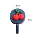 1pc Cute Wall Hooks Key Holder Door Hanging Plastic Self Adhesive Wall Hanger Cartoon Fruits Shape Hook For Kids Room Home Decor