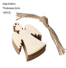 Diameter 1-10CM Natural Unfinished Round Wood Slices Circles Discs for DIY Craft kids Christmas Painting Toys Ornament Decor