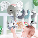 Toy Baby Stroller Comfort Stuffed Animal Rattle Crib Rattles Toys Gift Mobile Infant Stroller Toys For Baby Hanging Bed Bell Toy