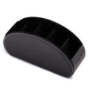 5 Grid Pu Leather Organizer Remote Control Phone And Tv Holder Desk Storage Box Cosmetics Brush Storage Holder