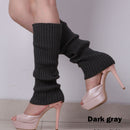 Punk Solid Black Cool Knit Long Socks Women Outdoor Knee High Elastic Leg Warmers 2022 Lady Warm Slim Gothic Hip-hop Rock Sock
