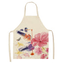 Nail Polish Lipstick Beauty Kitchen Women Apron Household Cleaning Cotton Linen Pinafore Salon Home Cooking Baking Adult BIb