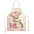 Nail Polish Lipstick Beauty Kitchen Women Apron Household Cleaning Cotton Linen Pinafore Salon Home Cooking Baking Adult BIb