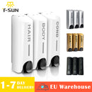 Single/Double/Triple 350ml Soap Dispenser Wall-mount Shower Bath Shampoo Dispenser Liquid Soap Container Bathroom Accessories