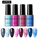 NICOLE DIARY 6ml Stamping Nail Polish Black White Nail Art Printing Varnish Stamp for Nails Hybrid Nail Polish Lacquers