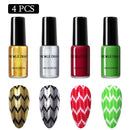 NICOLE DIARY 6ml Stamping Nail Polish Black White Nail Art Printing Varnish Stamp for Nails Hybrid Nail Polish Lacquers
