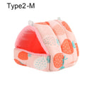 Lindo invierno conejo ardilla Mini jaula conejillo de indias nido Animal pequeño cama para dormir hámster casa estera cálida