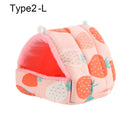 Lindo invierno conejo ardilla Mini jaula conejillo de indias nido Animal pequeño cama para dormir hámster casa estera cálida