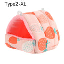 Lindo invierno conejo ardilla Mini jaula conejillo de indias nido Animal pequeño cama para dormir hámster casa estera cálida